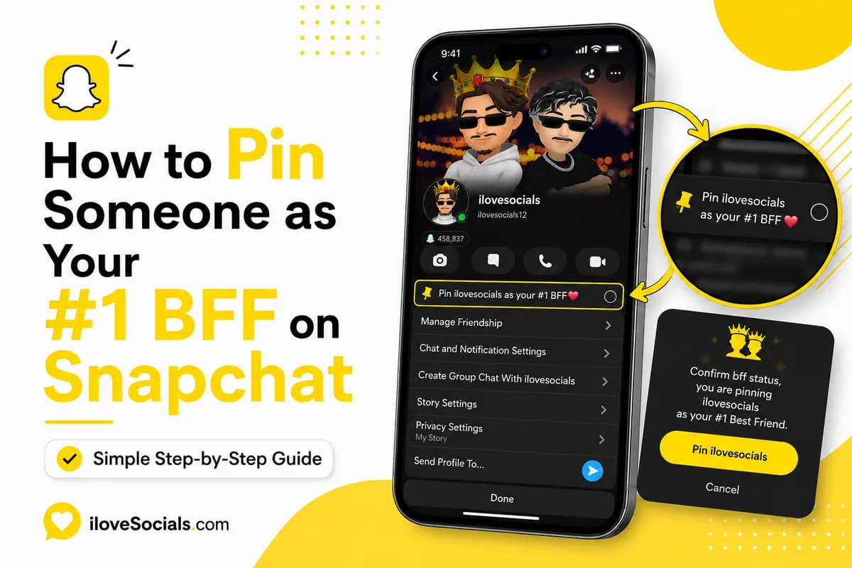 How to Pin Someone as Your #1 BFF on Snapchat