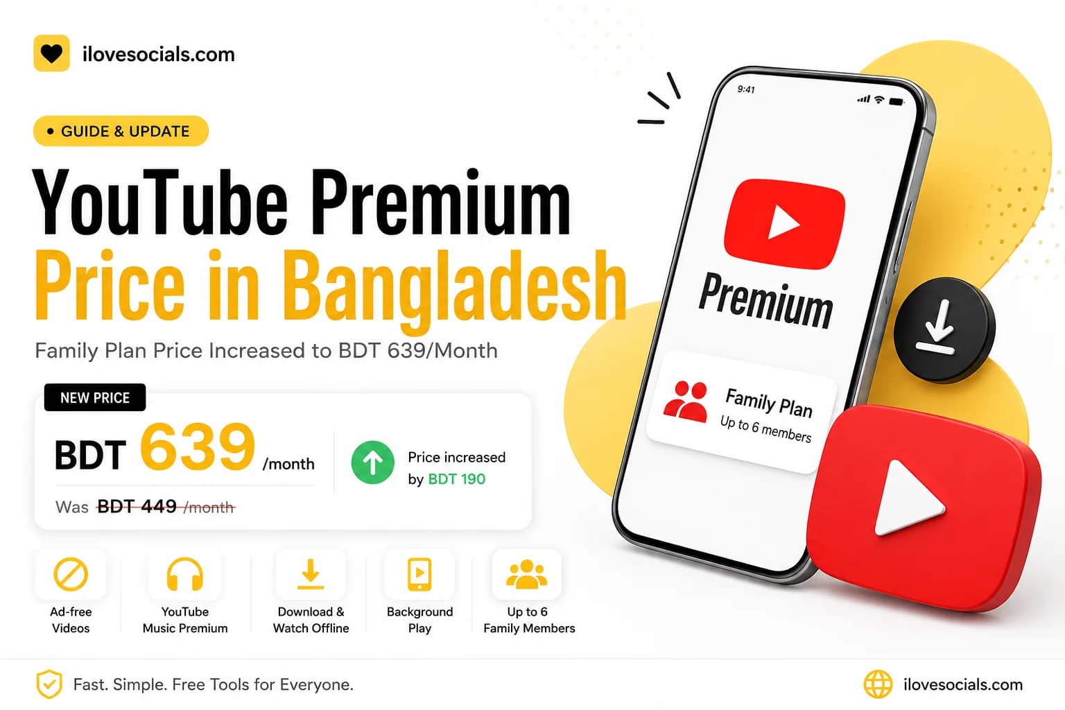YouTube Premium Price in Bangladesh: Family Plan Now BDT 639